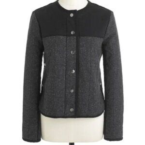 J Crew Quilted Crop Jacket
